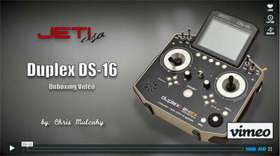 Jeti Duplex DS-16 Unboxing Video by Chris Mulcahy!!!
