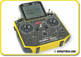 Jeti Duplex DS-16 Carbon Sunburst Yellow 2.4GHz w/Telemetry Transmitter Only Radio