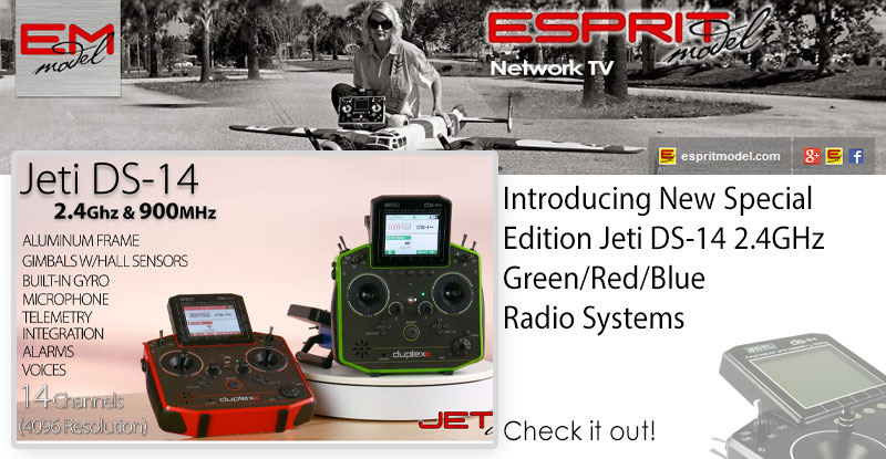 Introducing New Special Edition Jeti DS-14 2.4GHz Green/Red/Blue Radio Systems