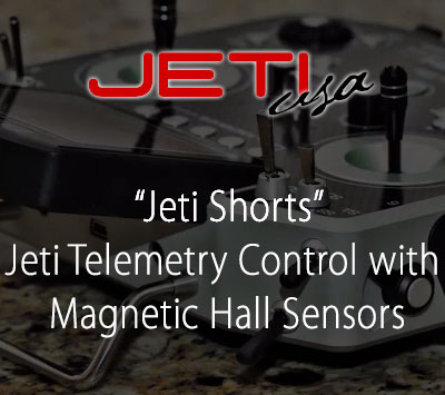 Jeti Telemetry Control with Magnetic Hall Sensors