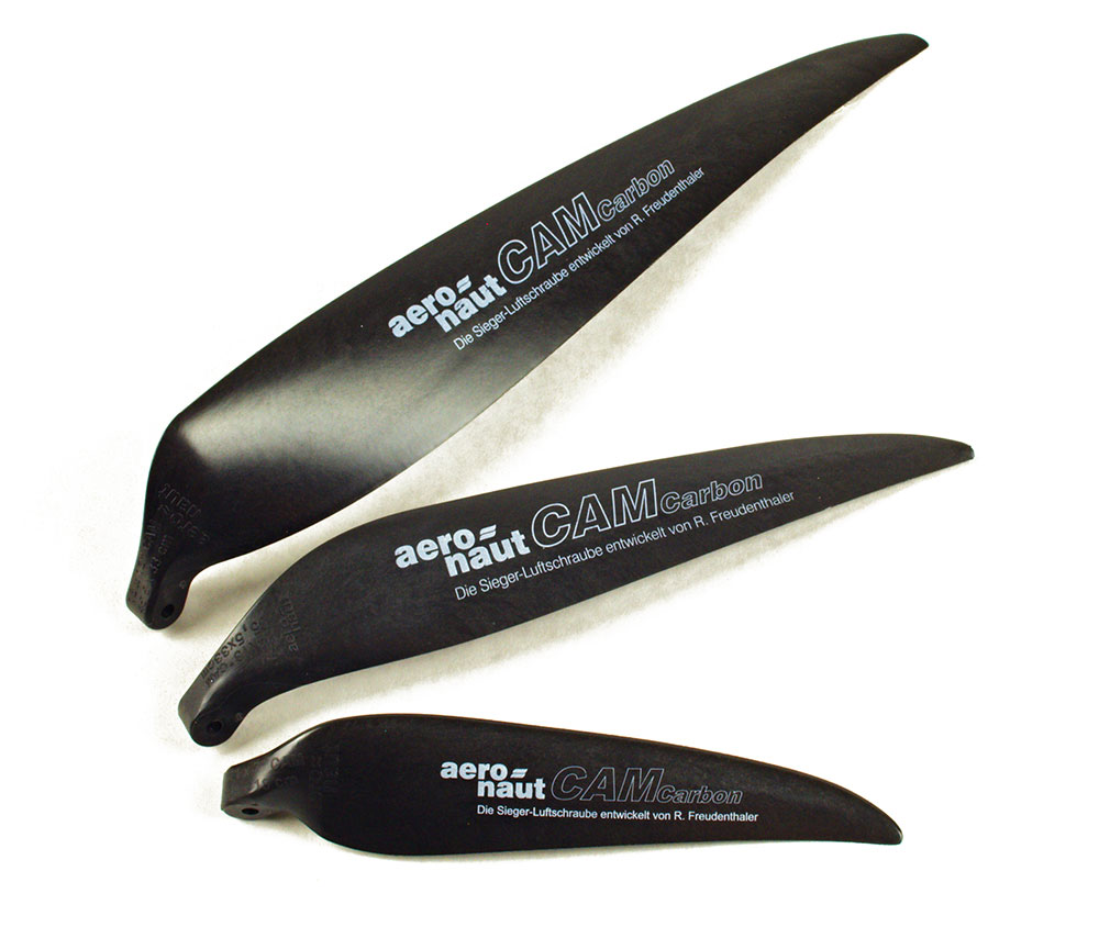 thumbnail interactive-video image 1 of 4-Pack Folding Propellers For RC Airplanes - 6x3 To 10x8 Sizes, Fits 3.17mm To 6mm Spinners (Choose Your Size) 1 of 2