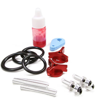 Wing Bolts/Wing Nuts Aluminum Locking US 1/4-20 V2 Red (2)