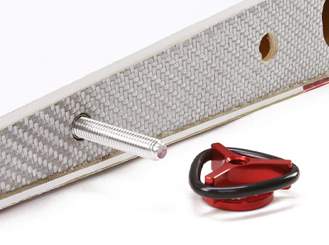 Wing Bolts/Wing Nuts Aluminum Locking US 1/4-20 V2 Red (2)