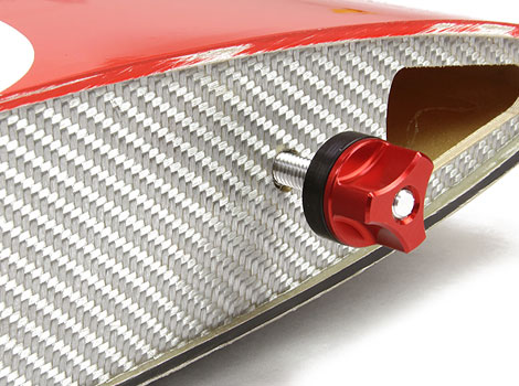 Wing Bolts/Wing Nuts Aluminum M6 Red (2)