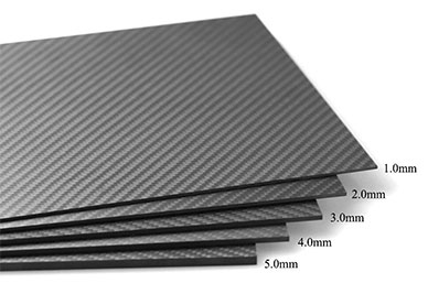 Carbon Fiber Sheets 10'' x 15 3/4'' (250mm x 400mm)
