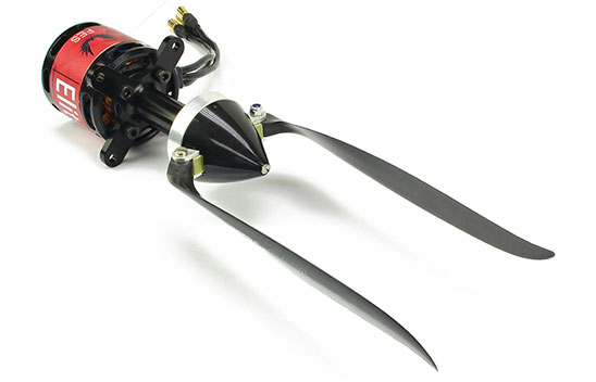 Aeronaut Fiberglass Blade Stopper for Folding Spinners (Black, Turbo)