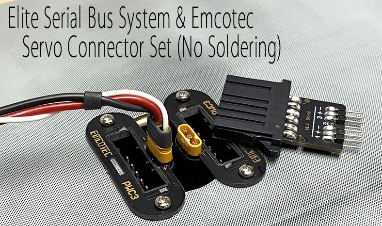 Emcotec PWC6 Power Servo Connector Set No Soldering (Up to 6 Servos)