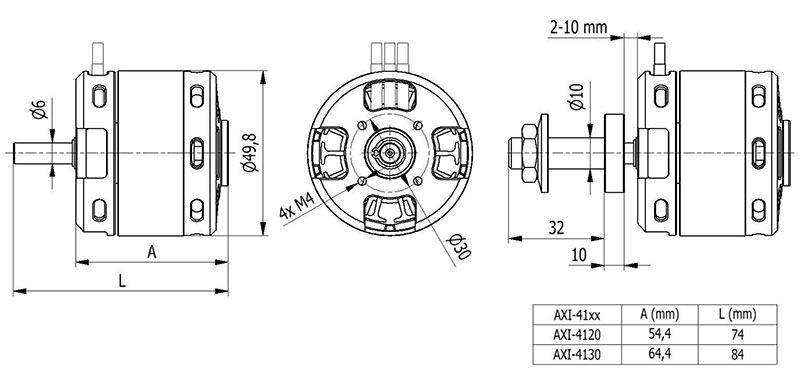 AXi 4120/14 Outrunner Brushless Motor V2