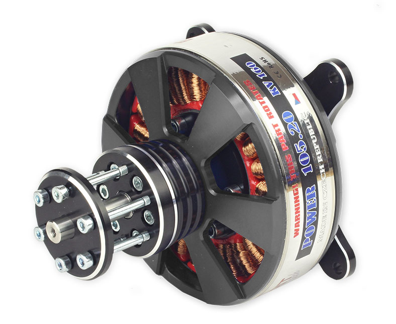 Marten 120cc E105/20-135 3D HD Outrunner Brushless Motor w/Telemetry