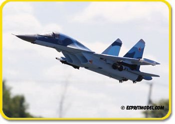 Sukhoi Su-34 Blue/Green EDF65 (ARF/Kit) 360 Degree Trust Vector