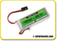 EM Rx Battery Pack 900mAh 7.4V