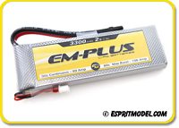 EM-Plus 3300mAh Li-Poly Battery Packs