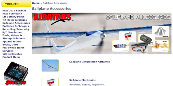 Brand New Web Site Section for Sailplanes!!!