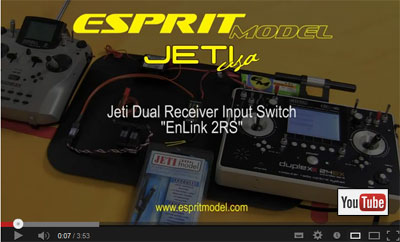 Jeti Dual Receiver Input Switch EnLink 2RS Video