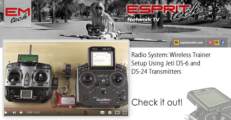 Radio System: Wireless Trainer Setup with Jeti DS-6 and DS-24 Transmitters