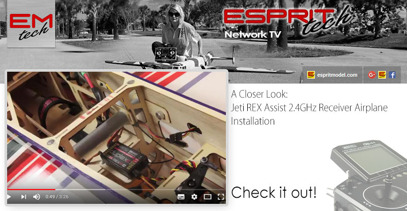 A Closer Look: Jeti REX Assist 2.4GHz Receiver Airplane Installation