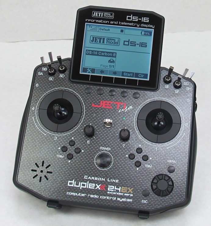 Store Display Jeti DS-16 2.4GHz Transmitter