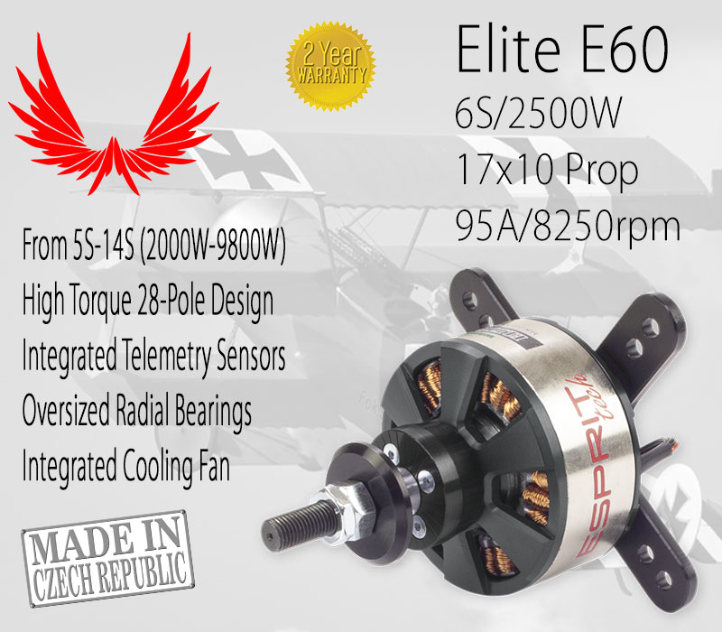 Esprit Brushless Motors Elite Super HD Outrunner (2000W - 9800W)