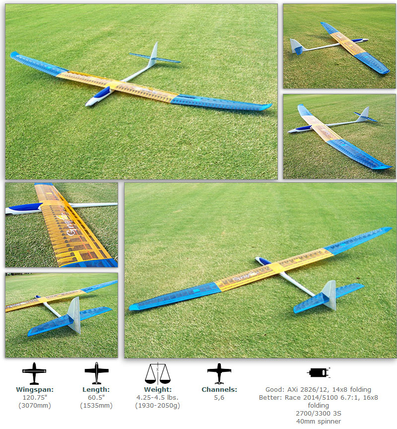 Grafas 3.1E F5J/ALES Electric Sailplane (ARF)