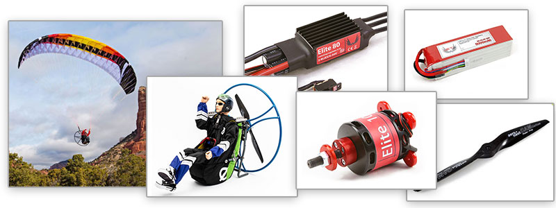 Click for larger photo Paramotor Power 2.7/3.67m Combo Package