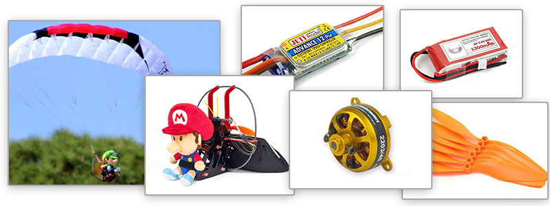 Click for larger photo Paramotor Oxy 0.5/1.3m Combo Package