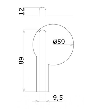 Servo Fairings/Covers Plastic Flat 59mm (2)