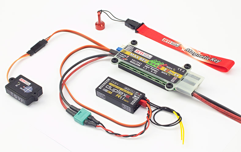 Jeti Voltage Regulator MAX BEC 2D 5-6V/20A  w/Magnetic Switch