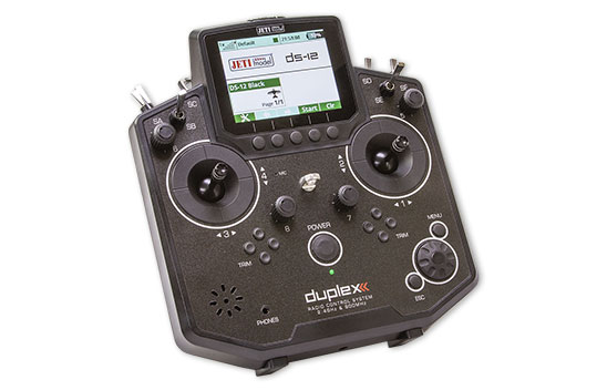 Jeti Duplex DS-12 Black 2.4GHz/900MHz w/Telemetry Transmitter Only Radio 