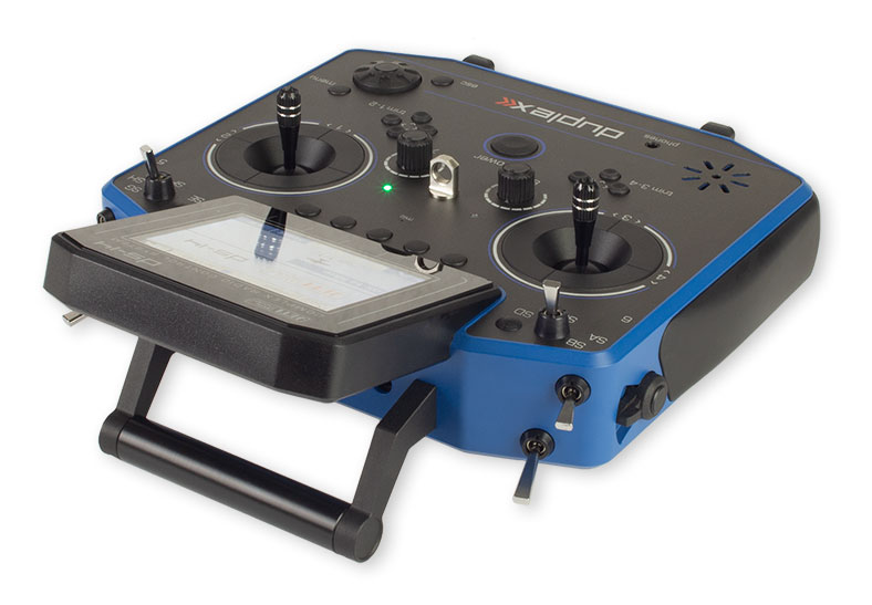 Click for larger photo Jeti Duplex DS-14 G2 Blue 2.4GHz/900MHz w/Telemetry Transmitter Only Radio