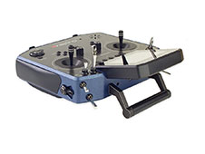 Click for larger photo Jeti Duplex DS-24 Carbon Dark Blue 2.4GHz/900MHz w/Telemetry Transmitter Only Radio