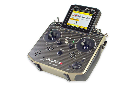 Jeti Duplex DS-24 Carbon Titanium 2.4GHz/900MHz w/Telemetry Transmitter Only Radio