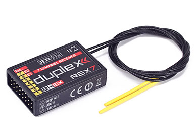 Jeti Duplex EX R7 REX 400 2.4GHz Receiver w/Telemetry (400mm Antennas)