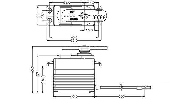 Hitec D954SW D-Series High Torque 7.4V Digital Servo