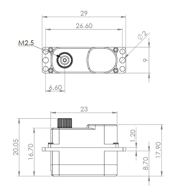 MKS HV75K Micro 7.4V Digital Servo (9mm)