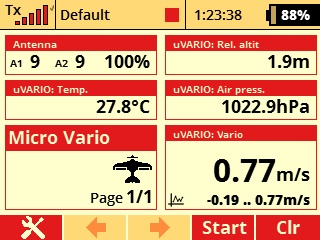 Elite Telemetry Sensor High Speed GPS w/Compass & Data Logger (Jeti EX,  Graupner HoTT, Futaba S.Bus2)