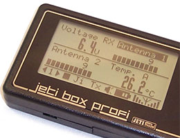 Jeti Telemetry JetiBox Profi Monitor/Programmer w/Rsat 2.4GHz Remote Receiver