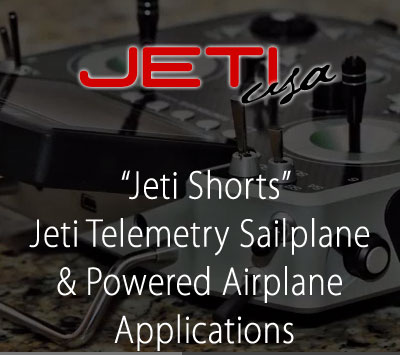 Jeti Telemetry Sailplane & Powered Airplane Applications