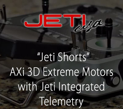 AXi 3D Extreme Motors with Jeti Integrated Telemetry