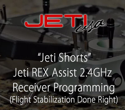 Jeti REX Assist 2.4GHz Receiver Programming (Flight Stabilization Done Right)